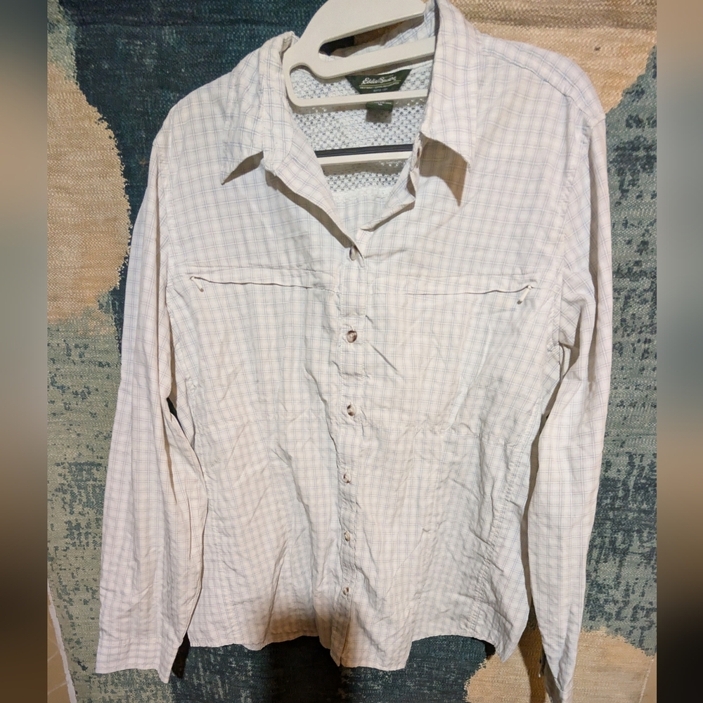Vintage Eddie Bauer White Button Down Shirt